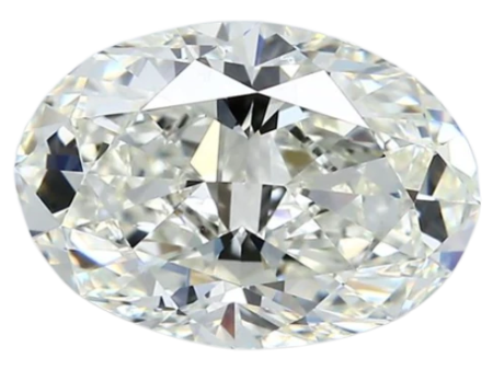 4.02 Carat J VS2 Oval Natural Diamond Cheap