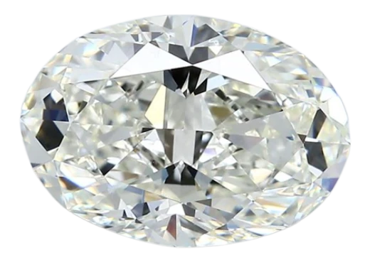 4.02 Carat J VS2 Oval Natural Diamond Cheap