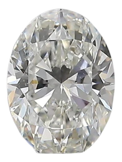 0.81 Carat H SI1 Oval Natural Diamond Online Hot Sale