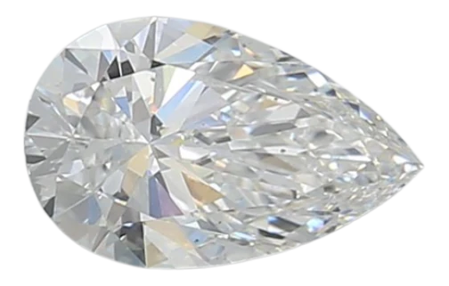 1.07 Carat E VS2 Pear Lab Diamond Cheap