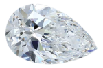 1.8 Carat E VVS2 Pear Natural Diamond For Cheap