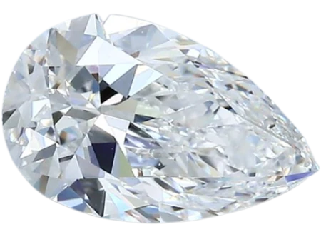 1.8 Carat E VVS2 Pear Natural Diamond For Cheap