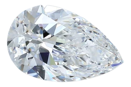 1.8 Carat E VVS2 Pear Natural Diamond For Cheap