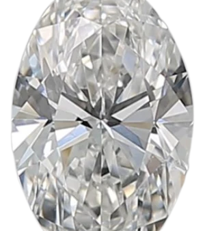 0.53 Carat F SI1 Oval Natural Diamond Discount