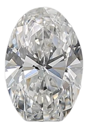 0.53 Carat F SI1 Oval Natural Diamond Discount