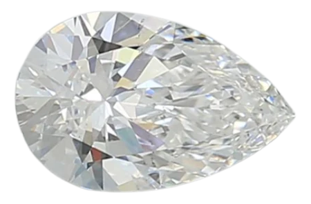 0.88 Carat E VS2 Pear Lab Diamond For Sale