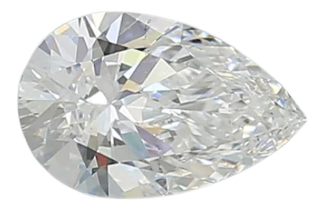 0.88 Carat E VS2 Pear Lab Diamond For Sale