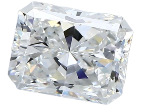 1.7 Carat F VVS1 Radiant Natural Diamond For Sale