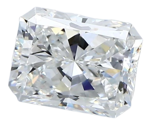 1.7 Carat F VVS1 Radiant Natural Diamond For Sale