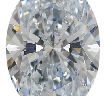 7.52 Carat H VVS1 Oval Lab Diamond For Sale