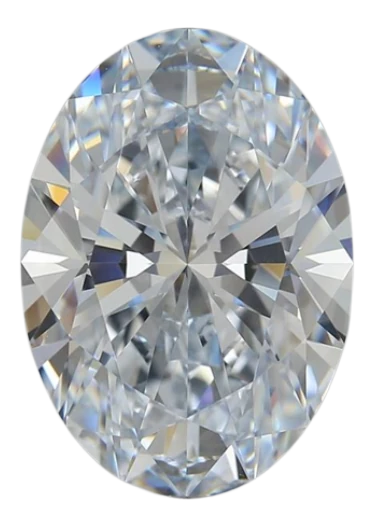 7.52 Carat H VVS1 Oval Lab Diamond For Sale