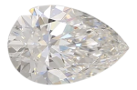 1.01 Carat F VVS1 Pear Lab Diamond For Sale