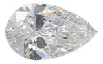 1.02 Carat D VS1 Pear Lab Diamond on Sale