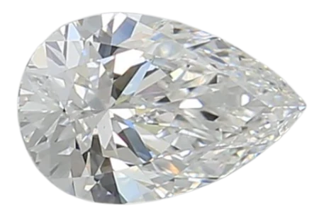 0.9 Carat E VVS2 Pear Lab Diamond For Sale