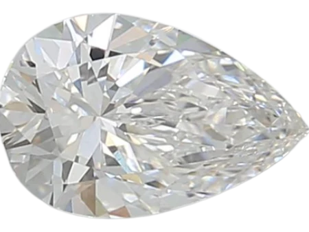 0.93 Carat F VS2 Pear Lab Diamond For Sale