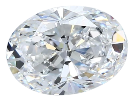 1.9 Carat E VS1 Oval Natural Diamond on Sale