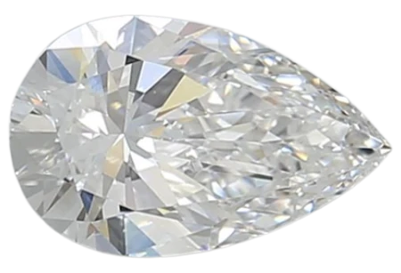 1.04 Carat E VS1 Pear Lab Diamond For Sale