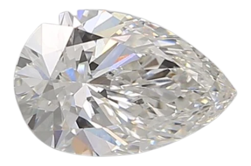 0.91 Carat F VVS2 Pear Lab Diamond Online Hot Sale