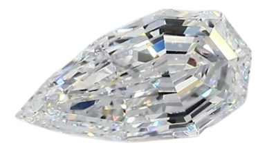 1.02 Carat D VS2 Pear Natural Diamond on Sale