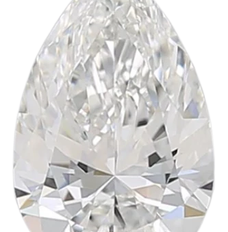 0.87 Carat F VVS2 Pear Lab Diamond For Sale