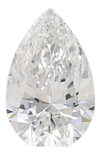 0.87 Carat F VVS2 Pear Lab Diamond For Sale