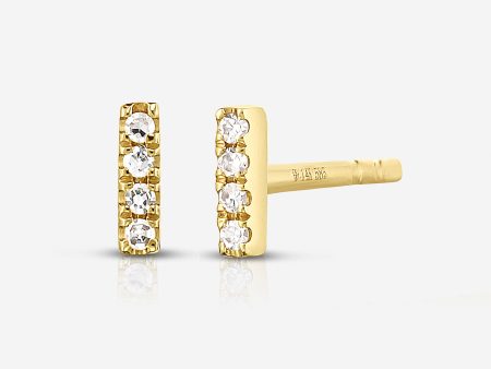 Mini Diamond Line Studs Online Hot Sale