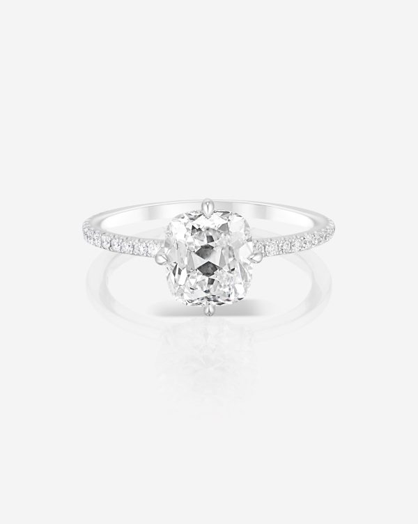 2.08 Old Mine Whisper Thin® Pavé Hidden Halo Discount