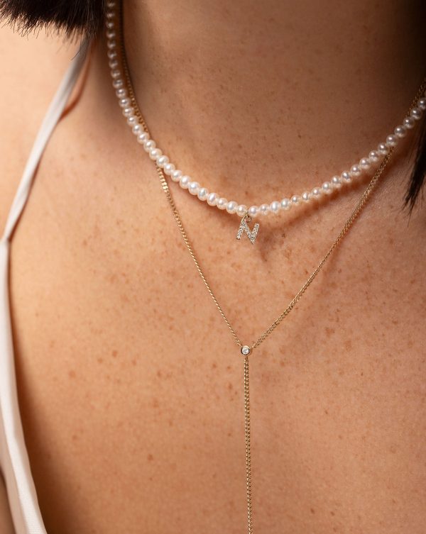 Diamond Cut Curb Chain Lariat Discount