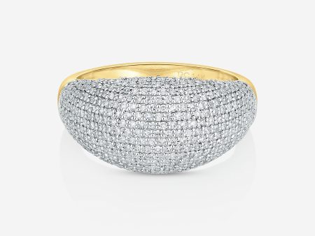 Pavé Jumbo Diamond Cloud Ring on Sale