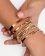 Gold Braided Chain Bracelet Fashion