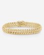 Gold Braided Chain Bracelet Fashion